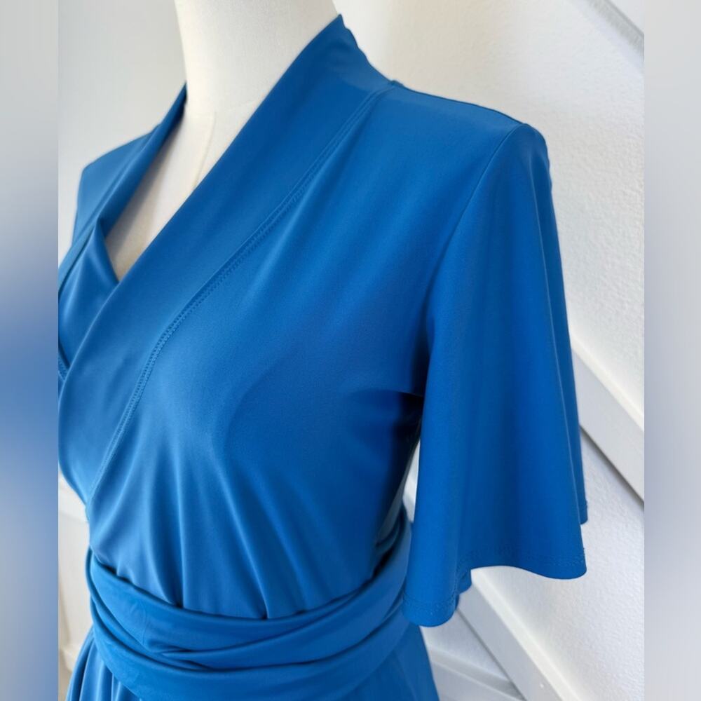 Elhoffer Design Essentials Flutter Sleeve Midi Wr… - image 3